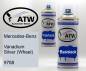 Preview: Mercedes-Benz, Vanadium Silver (Wheel), 9788: 400ml Sprühdose + 400ml Klarlack - Set, von ATW Autoteile West.